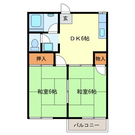 コスモハイツの物件間取画像